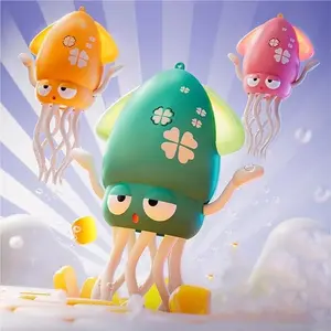 Baby Electric Dancing Octopus Toy, Automatic Crawling, Obstacle Avoidance, LED Lights, Music, Fishing Rod, Play, Sensory Interactive Entertainment for Kids