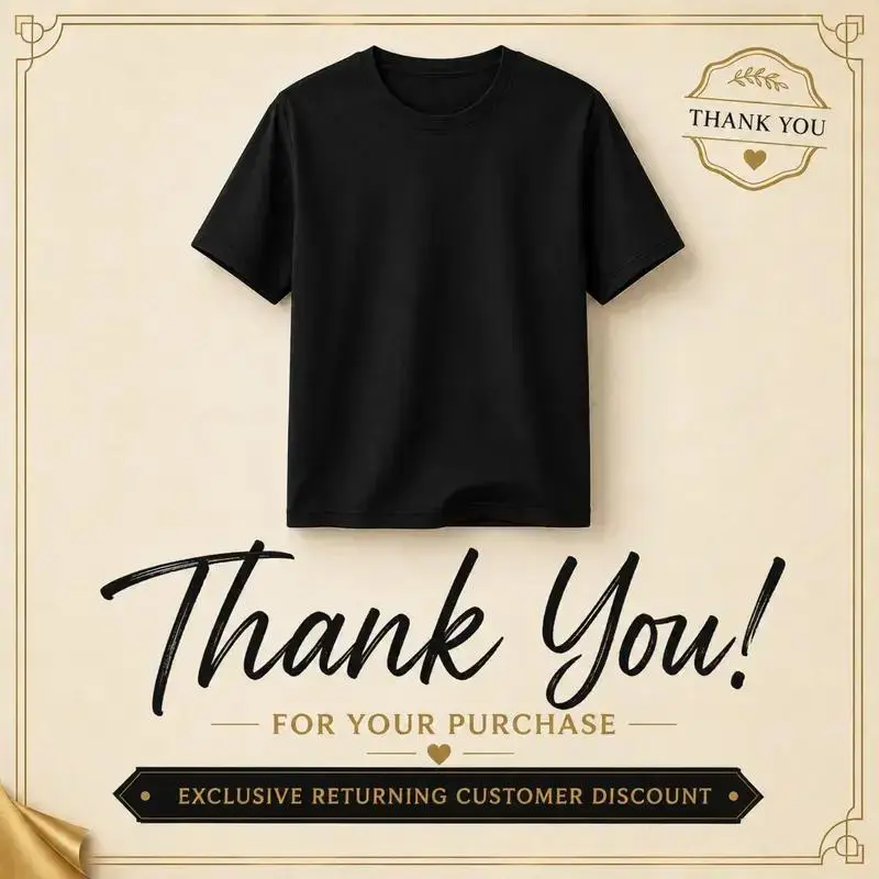 Thank You Coupon Card, 10% Off Next Order Insert Card, Small Business Appreciation Note, Printed Customer Thank You Card With Discount Code