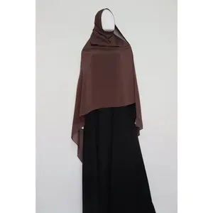 XL Premium Chiffon Hijab - Choco