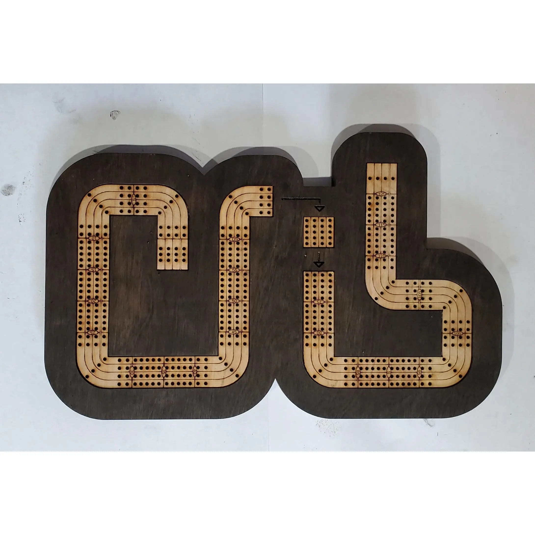 Travel Sized 4 Lane Cribbage Board - Crib