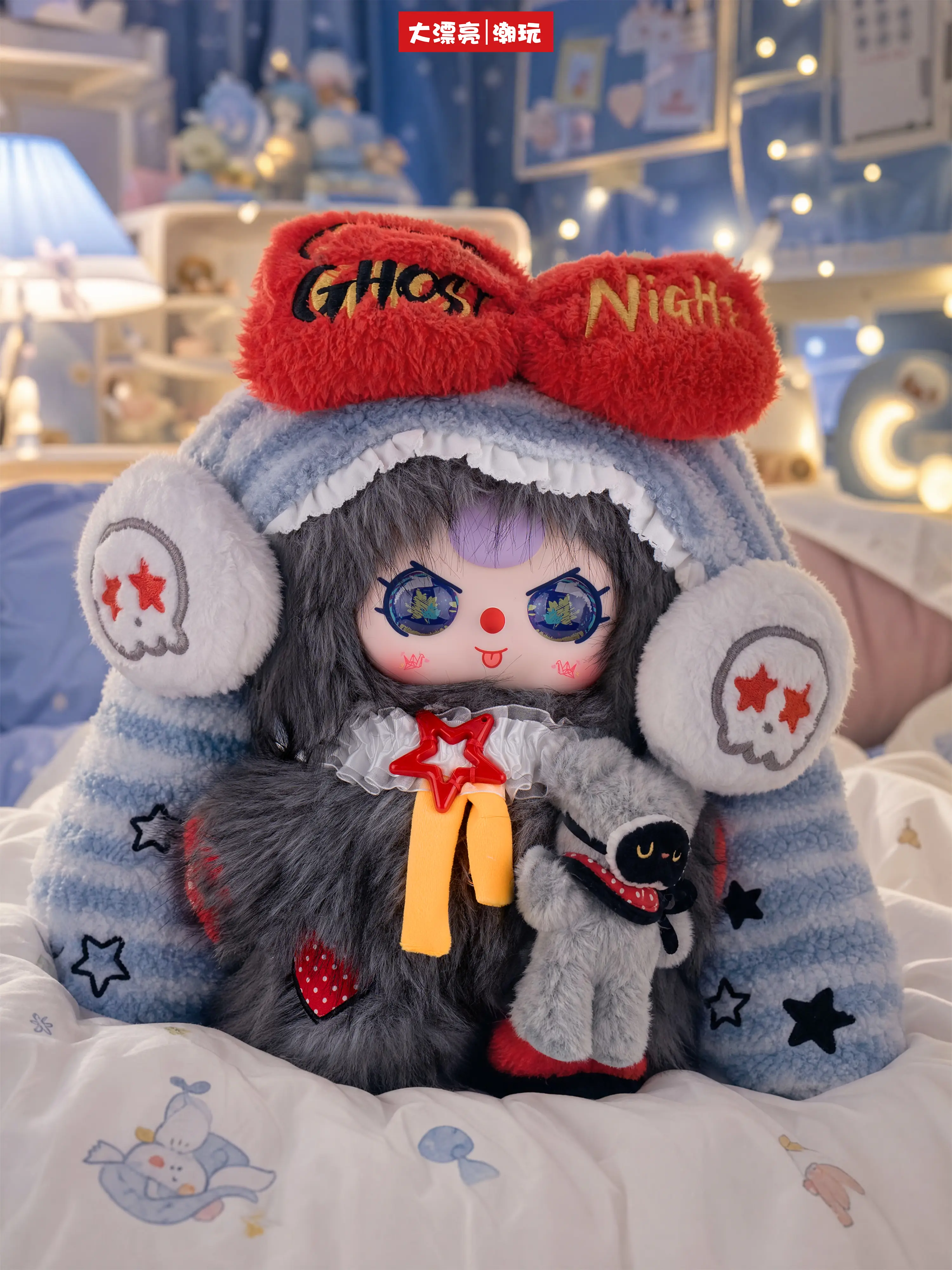 KXX-(09)BabyThree-The Moon Is Also Asleep 400% Series Blind Boxes Plush Collectibles