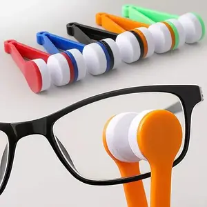 Portable Eyeglass Cleaner, Suede Cloth Glasses Cleaning Tool, On-The-Go Lens Wipe, Gentle on Lenses, Essential Accessory for Eye Care