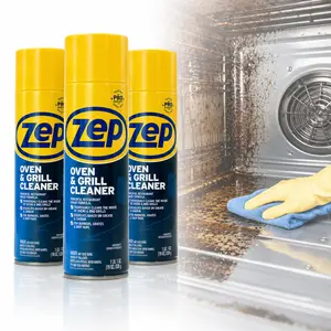 Zep Oven And Grill Cleaner 19 oz Foam Household for Cleaning Kitchen, Oven, Stove, Range Hood, Sink, Pots, Pans, Porcelain and Ceramic Ware, Powerful foam penetrates for a deep clean