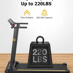 UREVO Under Desk Compact Walking Pad Treadmill for Home Office, Portable Model with Remote Control and LED Display