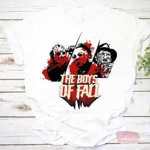 The Boys Of Fall Halloween Horror Movies T-Shirt | Horror Movie Characters Shirt