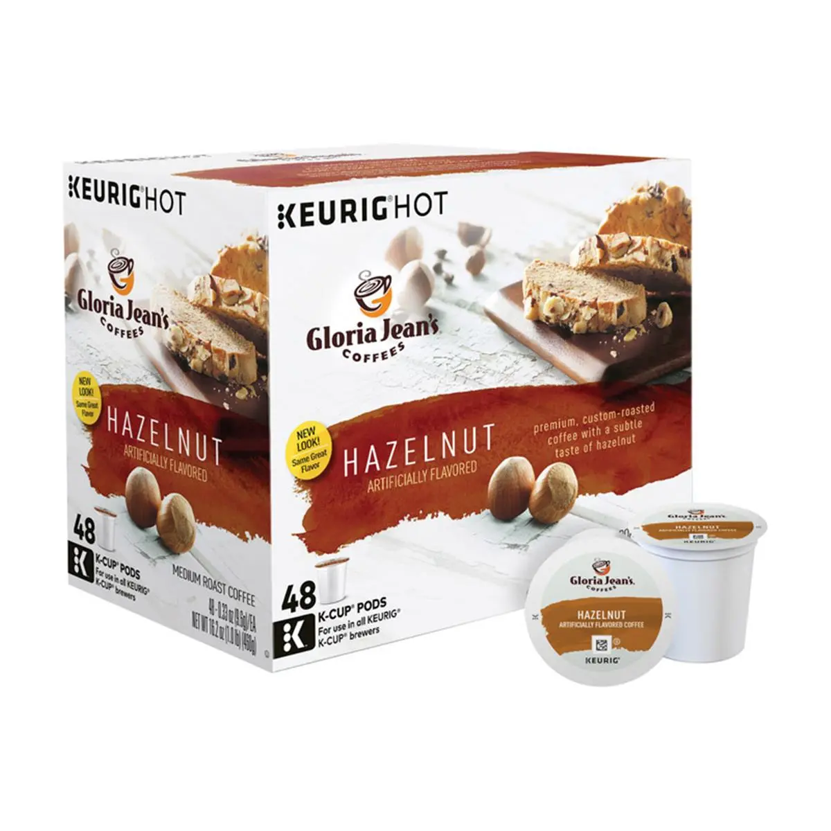 Keurig Gloria Jeans Hazelnut Coffee K-Cups - 48 per pack, Beverage, Bean