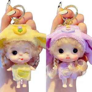Clearance: Easter Bunny Keychain for Girls - Perfect for School Start, Birthdays, and Easter Fabric Plastic Metal Coating cool keychain
