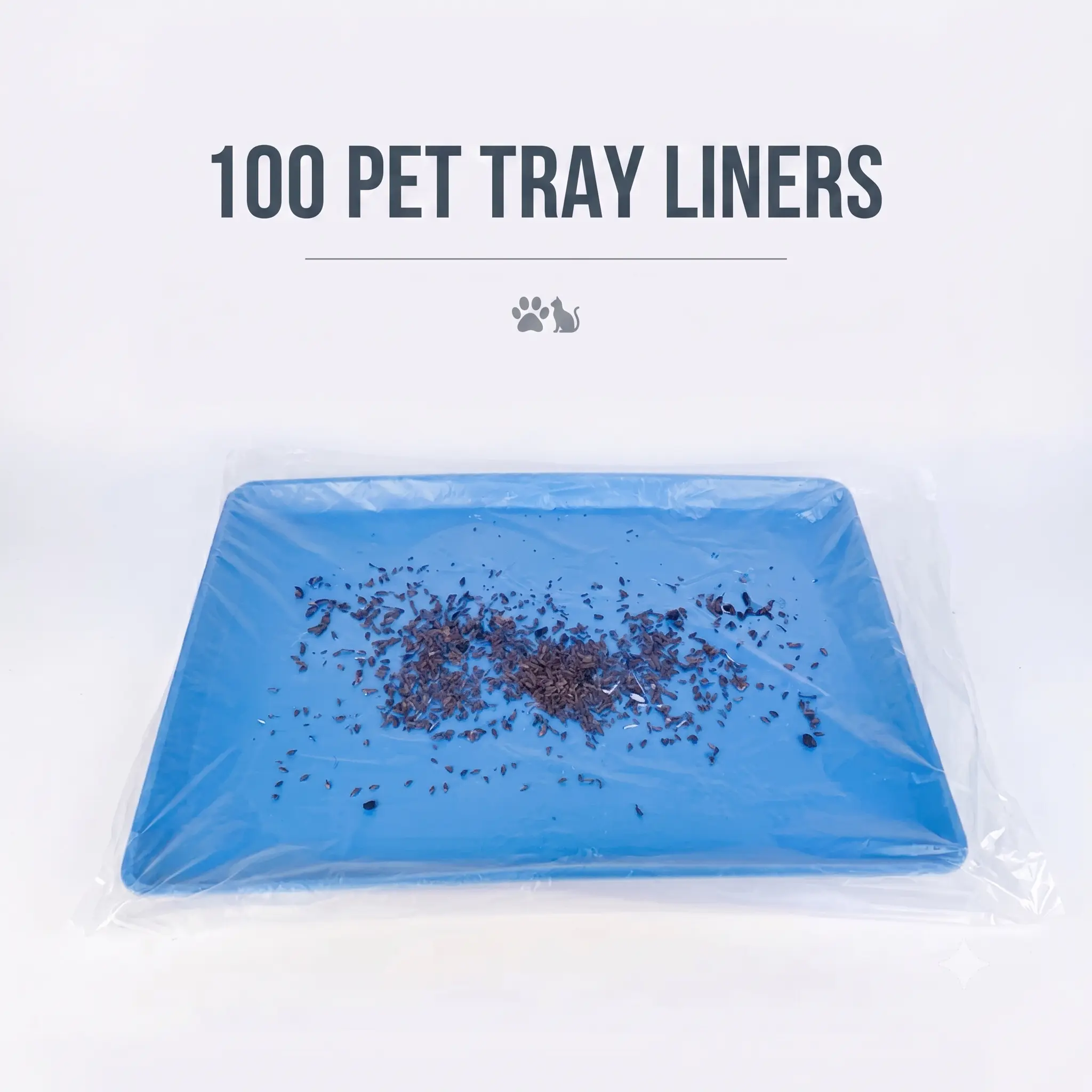 100 Pcs Premium Thickened Bird Cage Liner Bags, Heavy Duty Leak-Proof Disposable Pet Tray Liners, Clear Plastic Waste Bags for Small Animal Cages