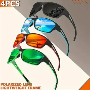 Polarized Cycling Sunglasses for Men – Windproof UV400 Outdoor Sports Glasses