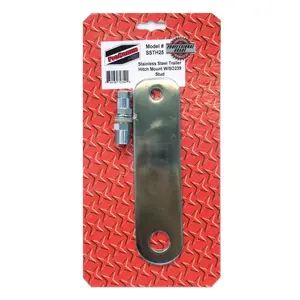 212 MAIN 8 in. Stainless Steel Flat Trailer Hitch Mount - Flat Mount for Boating, Outdoor Water Sports