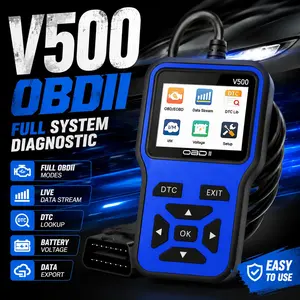 V500 Obd2 Scanner Automotive Diagnostic Tool, Check Engine Light Code Scanner, Reset, Dtc, Data Stream, I/m Readiness, Car & Truck Scan Tool