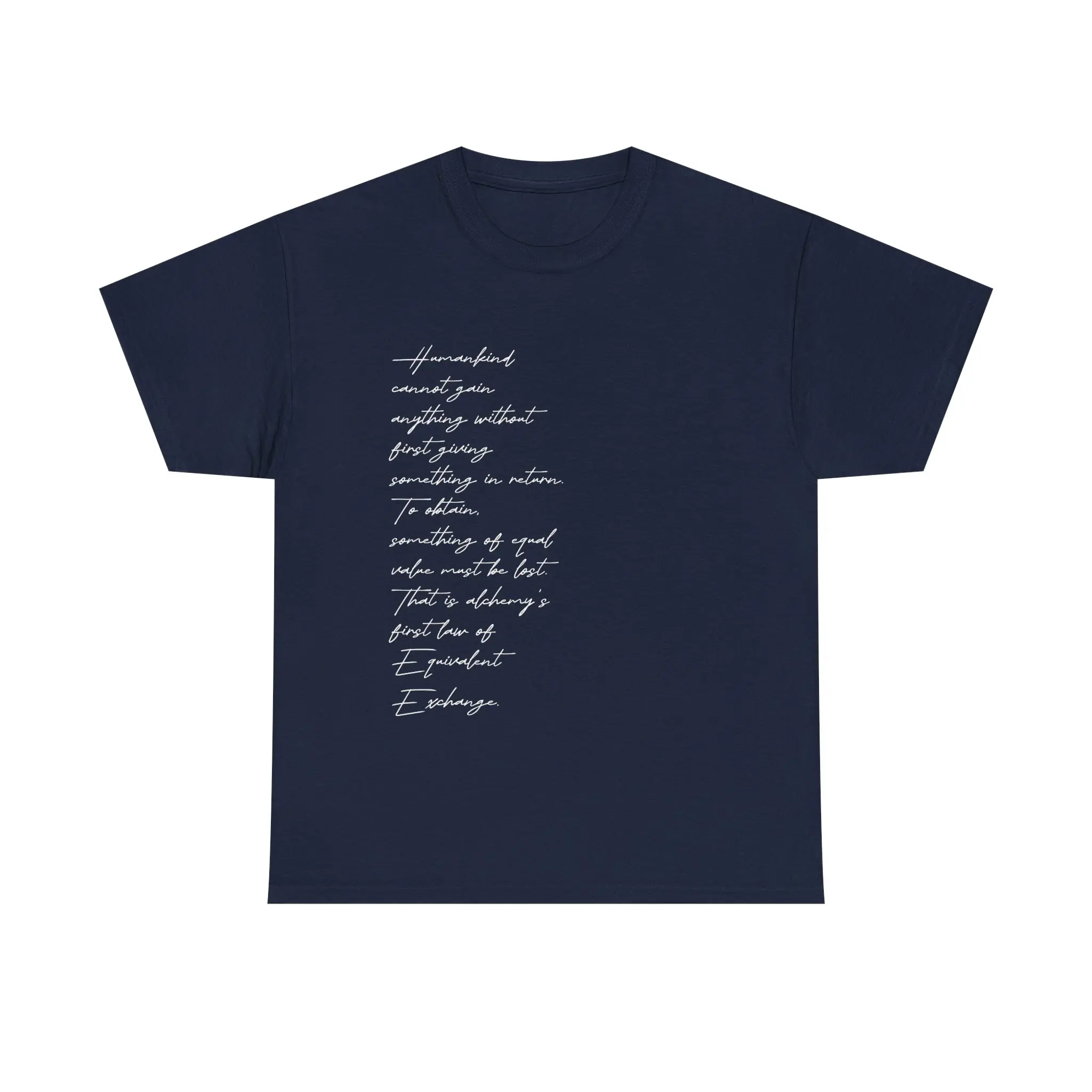 Equivalent Exchange Shirt -  Cotton Vintage Casual Menswear