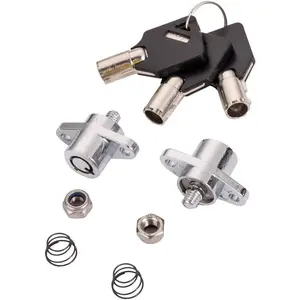 3 Keys Hard Saddlebag Saddle Bag Lock Set for Harley Touring Electra Glide+Road Glide+Street Glide+Road King 2014-2022 (Black)