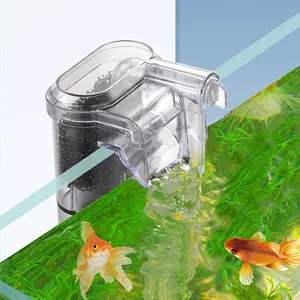 1PC Wall-hanging Filter For Fish Tanks USB plug Mini Aquarium Filter Pump 250H/L Suitable For Fish Tanks Below 30cm,2.5W DC 5V Water Circulation Pump Submersible Pump Water Pumps