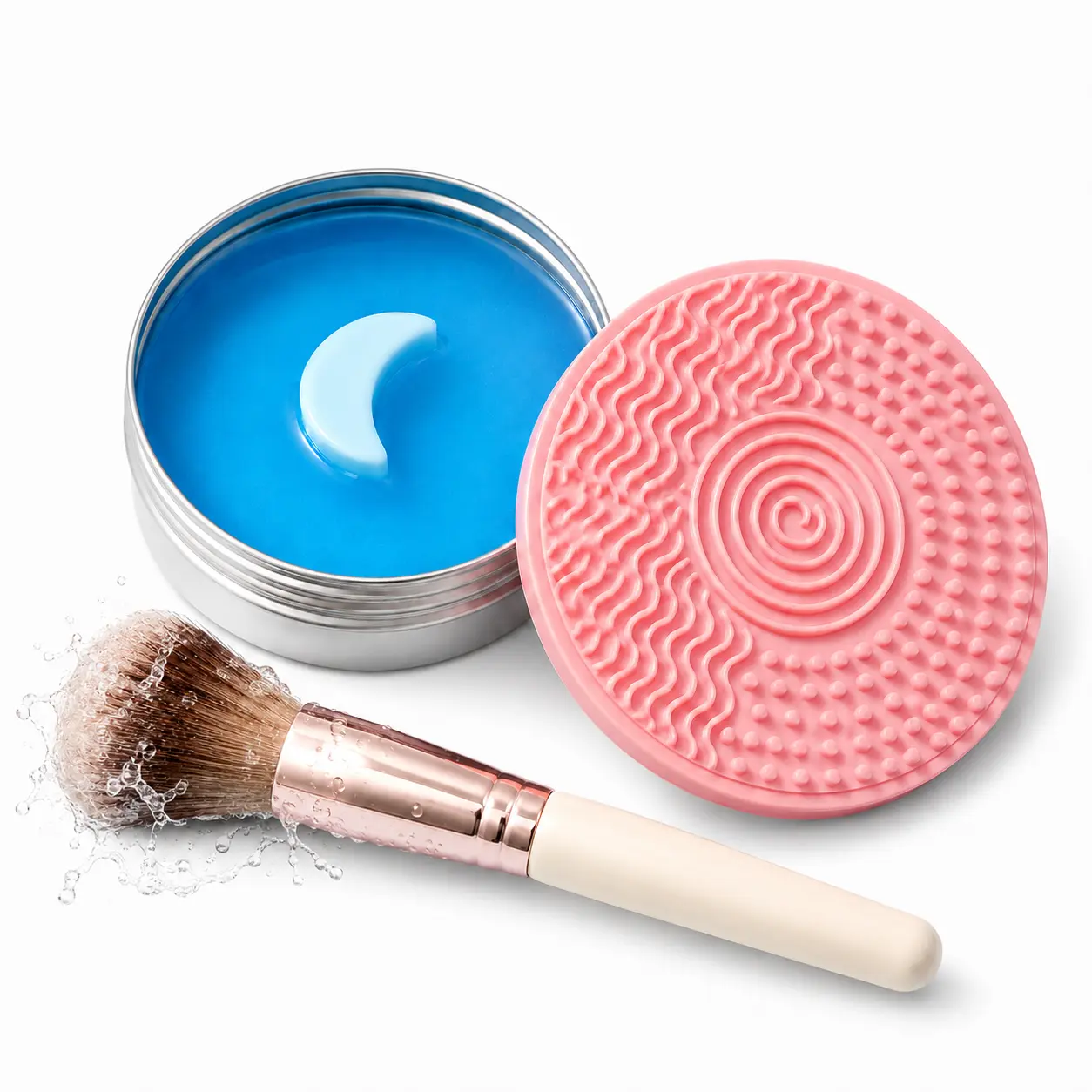 Makeup Brush Cleansing Soap - Compact, Quick Clean Cosmetic Tool Cleanser, Single Item Multi-use Cleaner
