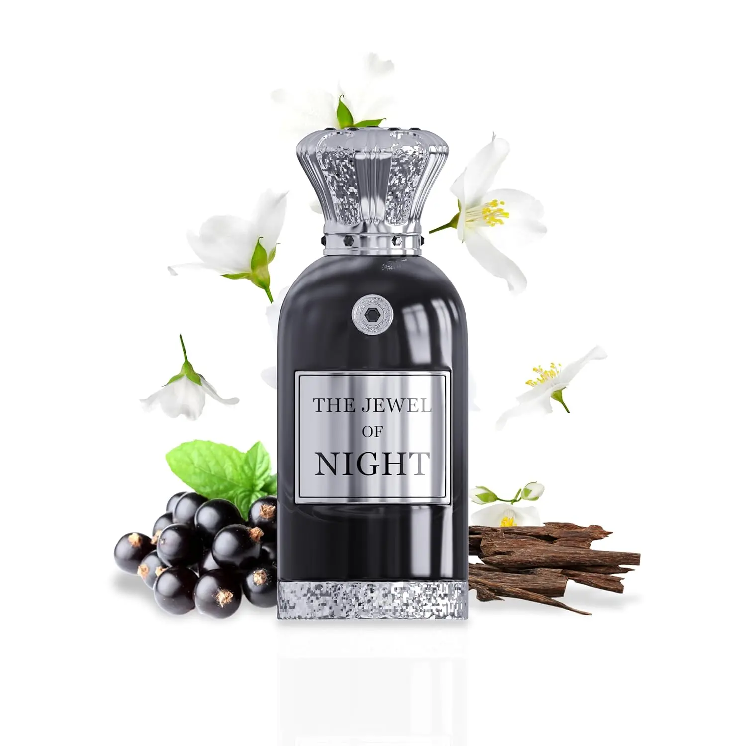 ANFAR LONDON The Jewel of Night Extrait de Parfum Unisex Fragrance with Black Currant & Floral Notes Long Lasting Scent for Men and Women