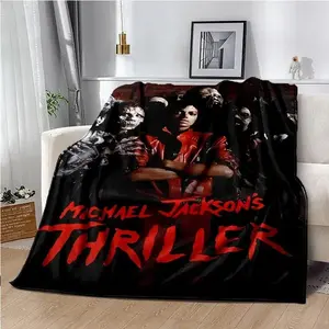 Michael Jackson-Themed Blanket—perfect for the bedroom, sofa, travel, and camping. Soft and comfortable to the touch, available in a variety of sizes. Suitable for all ages—the perfect gift for music lovers.