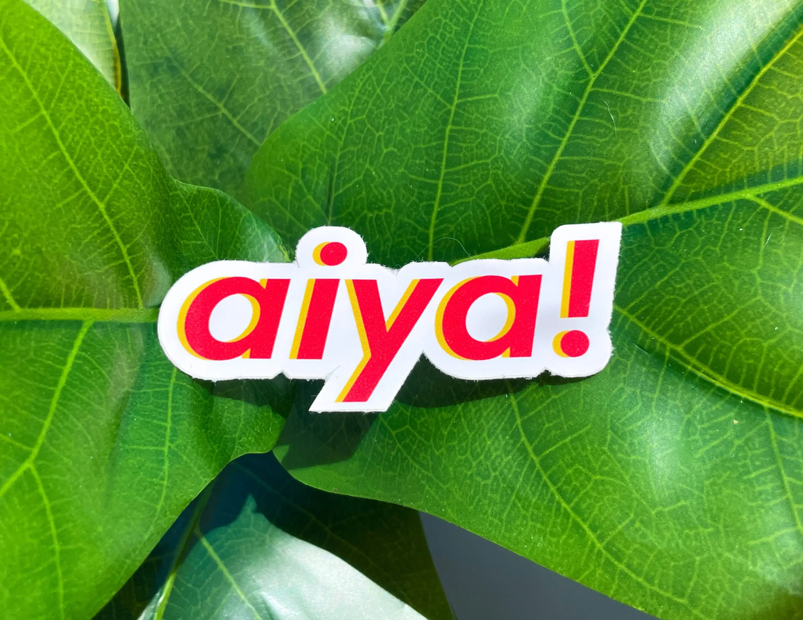 Aiya Glossy Vinyl Sticker | Cantonese Chinese Chinese-American ABC Hong ...