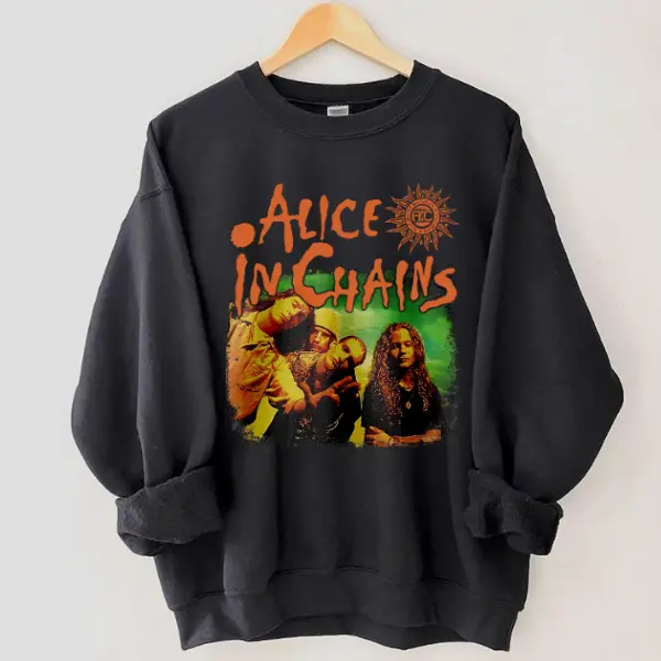 Alice In Chains Vintage Dirt Sweatshirt, Rock Band Unisex Graphic Shirt