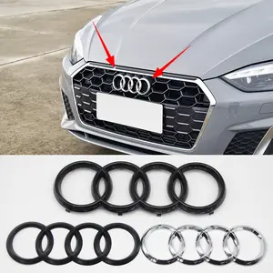 Audi Car Front Rear Emblem Sticker, Decorative Badge, Unique Exterior Decoration Accessory, Replacement Logo, Creative Modification Part