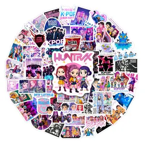 90 Pack Kpop Demon Hunters Stickers – Cute Anime Girl Group Waterproof Vinyl Decals for Laptop, Water Bottle, Phone, Journal, Scrapbooking & DIY Decoration Gifts for Kids Teens Fans