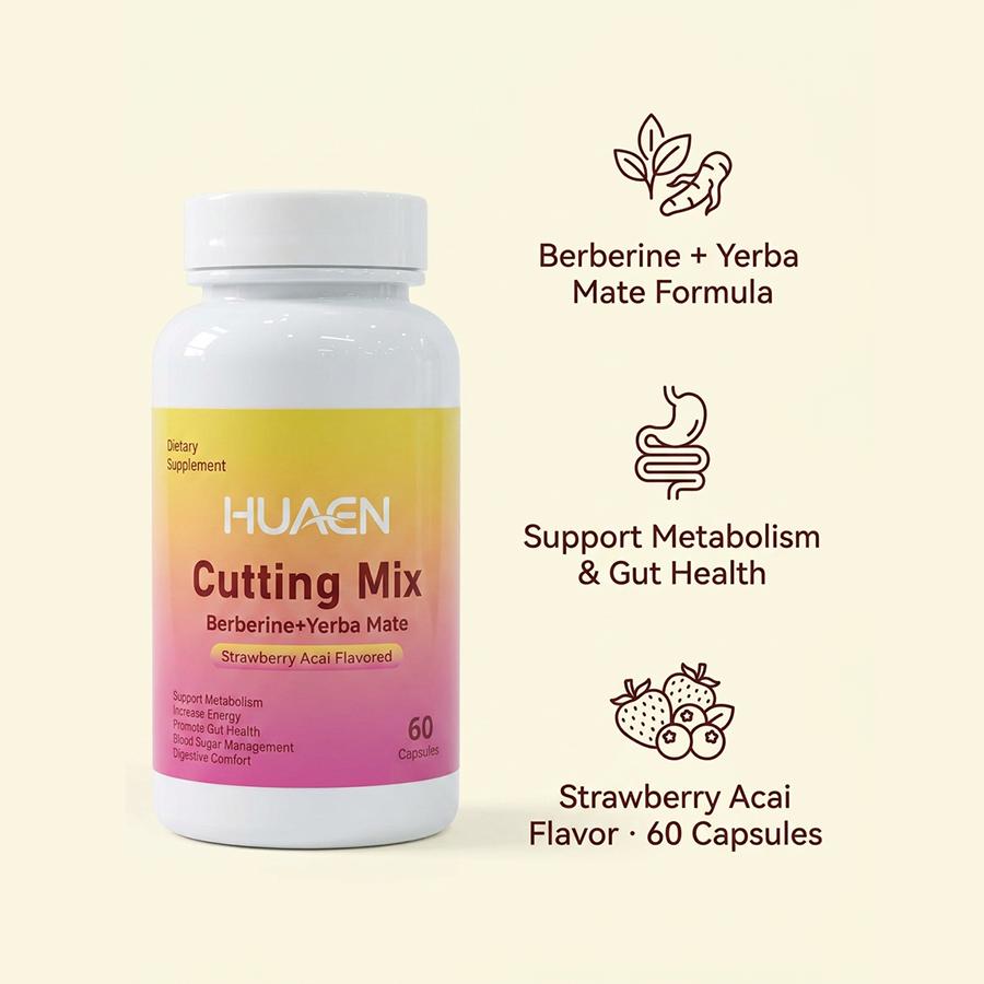 Cutting Drink Mix Capsules–Strawberry Açaí Flavor – 60 Servings