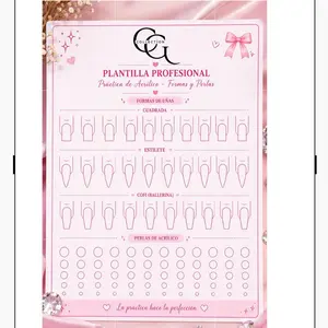 Plantilla de Práctica para Uñas | Diseños 3D y Nail Art