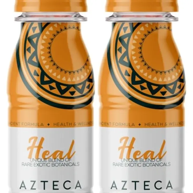 Azteca Heal Energy Shot - Organic Natural Formula Dietary Beverage for Clean Vitality - Health Nutrition Energy Supplements