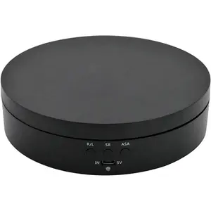Motorized Rotating Display Stand, 360 Degree Electric Rotating Turntable for Photography Products Display, Jewelry, Watch, 3D Models, Cake and Collectibles (Matte)