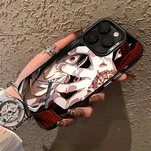 Japanese Cool Anime Hellsing Ultimate Phone Case Suitable for iPhone 17, 16e, 16, 15, 14, 13, 12, 11, Mini, Pro Max Air X XR XSMAX 8, 7 Plus Anti-Drop Matte Back Cover, Anime Merchandise, Mobile Accessory, Hellsing Theme, Pop Culture