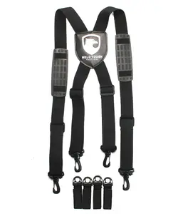 MELOTOUGH Tactical Suspenders X Type Adjustable Shoulder Straps with Padded Support for Men Duty Belt Harness Combat Readiness Strap