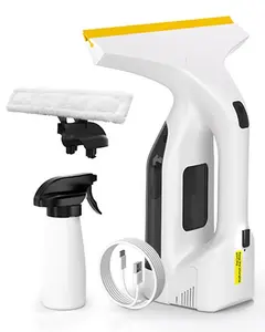 Cordless Window Vacuum Cleaner, Window Cleaner Squeegee Tool Set, Electric Windown Spray Cleaning Tool with 11 inch Squeegee Blade, 2000mAh Battery – Perfect for Showers, Mirrors, Glass, Countertops & Tiles