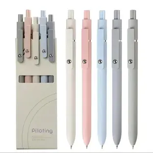 0.5mm Gel Pen Set, 5pcs Fine Tip Pens, Office Desk Accessories, Beautiful Stationery, Home Work Essentials, Nurse School Supplies