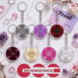 Arirang World Tour Inspired Keychain – Acrylic Record Keyring, Kpop Concert Fandom Gift, Cute Fan Accessory for Music Lovers, Gift for her, Gotf Idea
