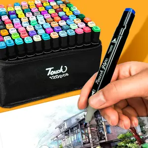 120 Dual-Tip Markers Set – Professional Art Markers with Vibrant Colors