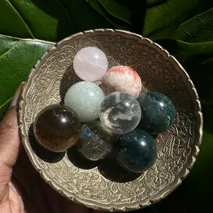 Small Crystals balls .75” wide decor Elevate room and space