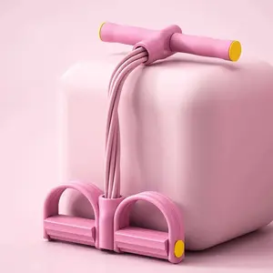 Multi-functional Pedal Resistance Band Trainer – Portable Foot Pedal Fitness Equipment for Home Gym Full Body Workout, Abdominal Training, Sit-ups, Yoga，Rehabilitation training