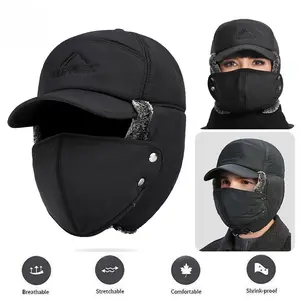 Men's Winter Hats for the Elderly - Dad Hats for Autumn & Winter, Warm and Cold-Resistant Elderly Hats with Ear Protection for Cycling Baseball Cap Windproof Hat Thermal Hat ski mask ski masks ski masks for men Ear Flaps Hat ski mask ski masks