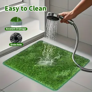 Washable Artificial Grass Dog Puppy Potty Trainer Toilet, Durable Material, & Design, Indoor/outdoor Use, Perfect for Camping Tent & Pet Training