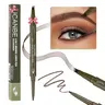 UCANBE Eyebrow Pen, Dual-Ended Eyebrow Pencil with 4-Fork-Tip & Gel Eyeliner for Women, Eye Brow Pen with Gel Eyeliner Pencil, Microblading Eyebrow Pencils with Hair Like Strokes, Light Brown Cosmetic Makeup Brow Kit