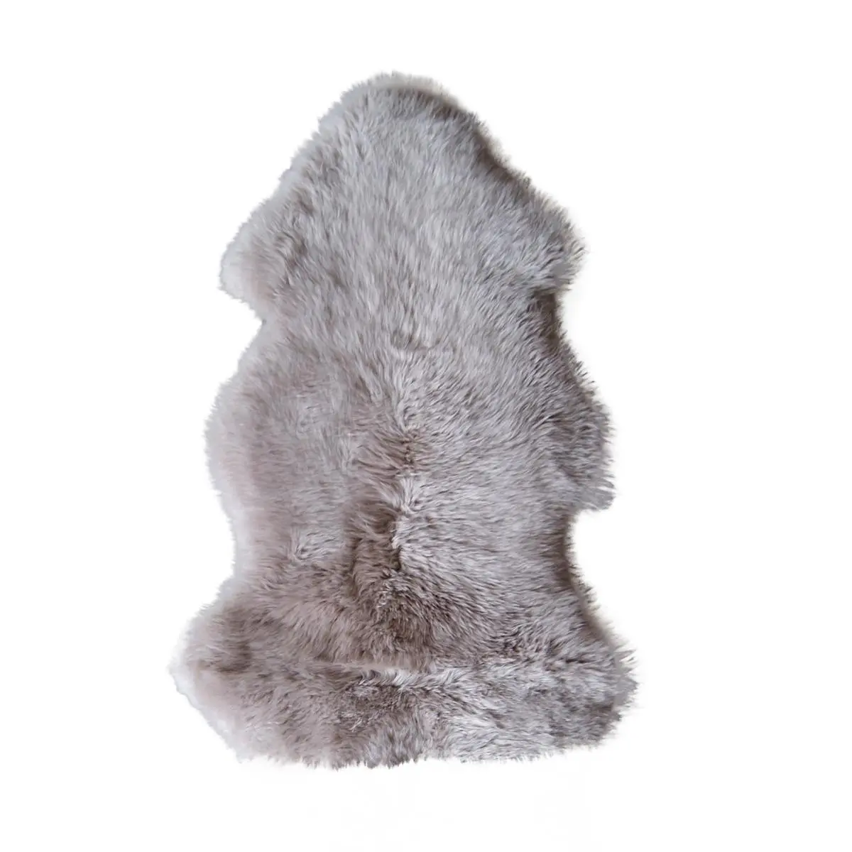 HomeRoots 293183 New Zealand Single Sheepskin Rug, 2x3 ft Taupe - Touchable, Rich Texture, Durable Wool, Handpicked Density, Natural Sheen