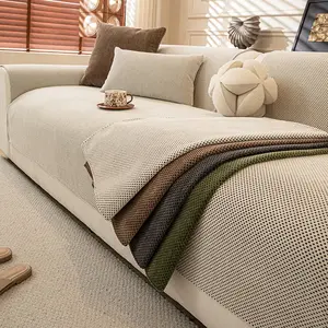 1pc Sofa Cover Universal Seasonal Chenille Sofa Cover, Anti-Slip Pet-Friendly Sofa Protector, Machine Washable for Single to Four-Seater Sofas, Home Decor