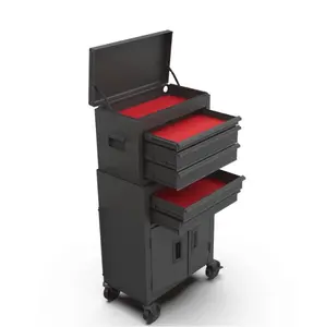 Hyper Tough 20-Inch 5-Drawer Steel Tool Chest with Ball-Bearing Slides, 300 lb Capacity, Black