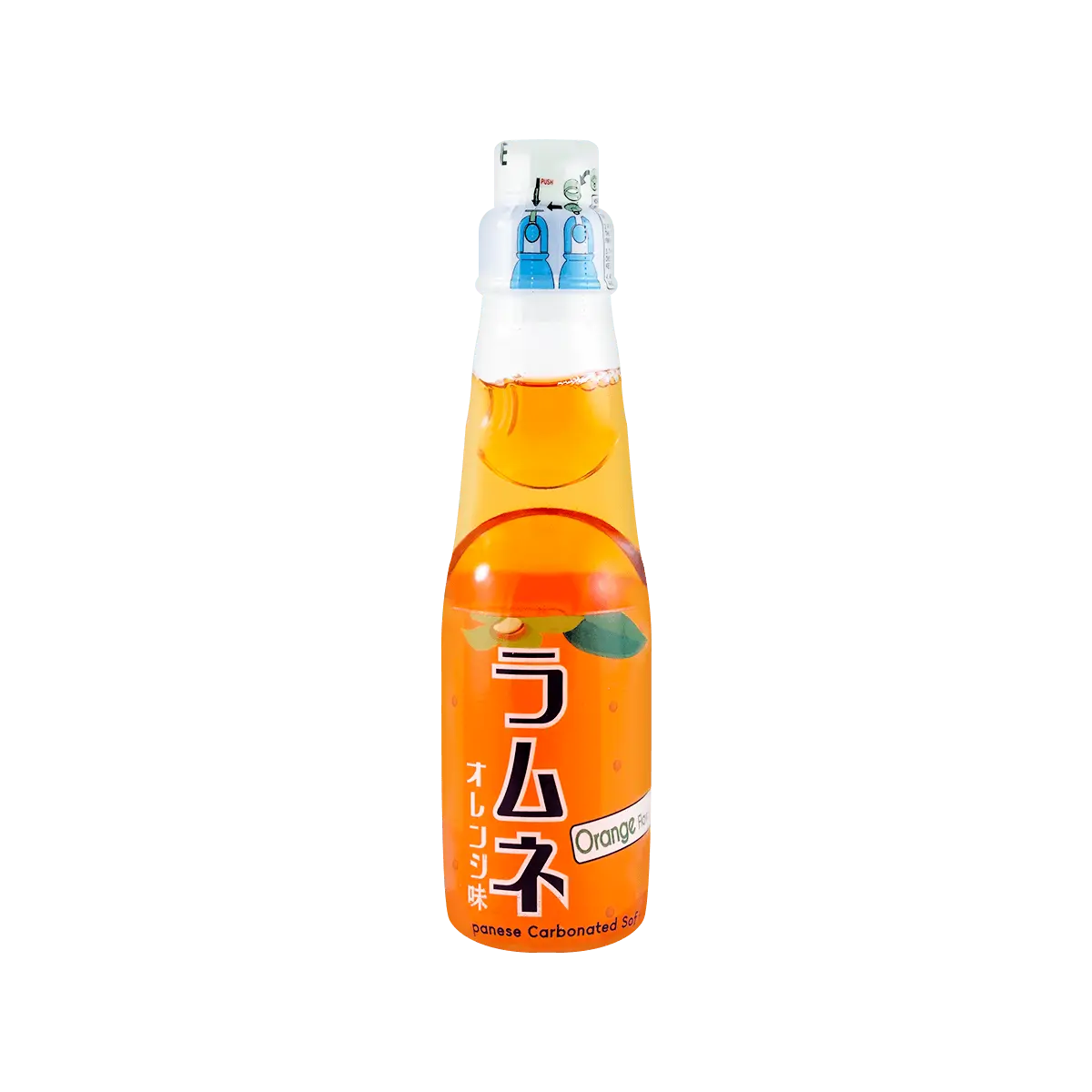 FUJIYA Miyako Ramune Soda Orange Flavor - Japanese Carbonated Drink 200ml FUJIYA Miyako Ramune Soda Orange Flavor - Japanese Carbonated Drink 200ml