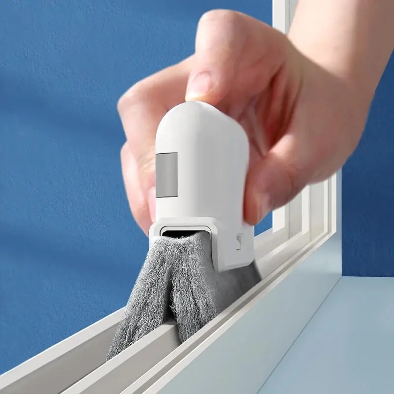 Door & Window Track Cleaning Brush, 1 Count Reusable Groove Cleaner, Household Cleaning Tool for Home Kitchen, Bathroom, Living Room