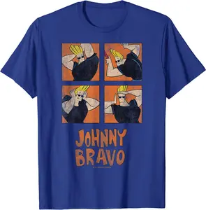 Cn Johnny Bravo Portrait Box Up T-Shirt