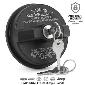 Locking Gas Cap Universal Fit for Ford Chevrolet Toyota Honda Nissan Jeep Vehicle Security Fuel Cap Car Accessories summervibes