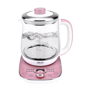 AROMA 1.5L Multi-Functional Glass Health Pot - Rose Gold | Perfect Gift for Christmas, Valentine's Day, Father's Day & Mother's Day