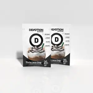 Devotion Nutrition Mocha Java Chip Flavor Protein Powder Sample Pack - Gluten Free, Keto Friendly, No Added Sugars | 1g MCT | 20g Whey & Micellar Protein