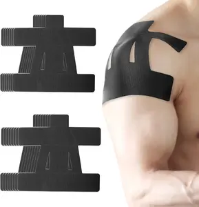 20PCS Kinesiology Tape for Shoulder, Kinesiology Tape Precut Strips for Shoulder Support Support & Stability, Waterproof Breathable Elastic Sports Shoulder Tape for Pain Relief Athletic Tape professional